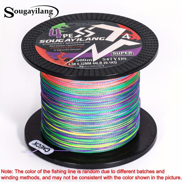 Sougayilang 4 Strands PE Braided Fishing Line - Strong, Durable, and Long-Lasting - Available in 109yds, 328yds, and 546yds - Image 26