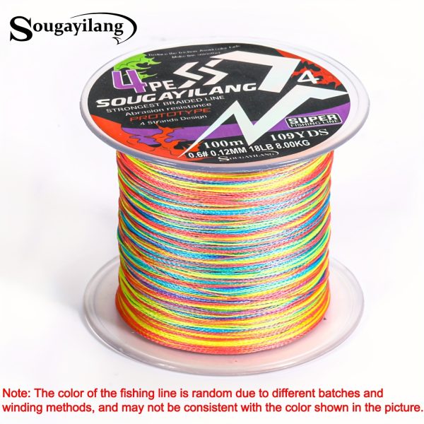 Sougayilang 4 Strands PE Braided Fishing Line - Strong, Durable, and Long-Lasting - Available in 109yds, 328yds, and 546yds - Image 29