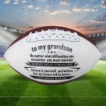 Grandsons Legacy Durable American Football - Outdoor Training, Rugby Style, Standard Size for Skill Building - Eye-Catching Print, Perfect Birthday Gift for Endless Fun - Image 3