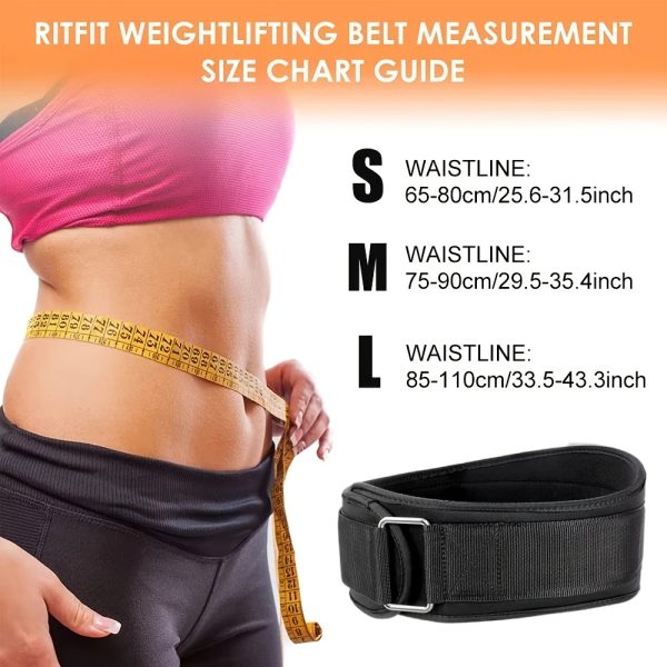 1pc Adjustable Weightlifting Belt for Gym, Providing Back Support for Squats, Dumbbells, Barbells, And Deadlifts During Fitness Training. - Image 5