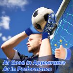 Without finger protection, Football goalkeeper gloves, colored style goalkeeper gloves, strong grip, non sliding football gloves - Image 5