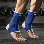 [Elastic Ankle Support] 2pcs Unisex Elastic Ankle Support Sleeves | 1 Pair for Running Basketball Cycling Gym Training, One Size - Image 3