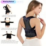 Adjustable posture corrector for men and women, back support shoulder straps, provides lumbar support, back and lumbar support - Image 9