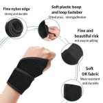 Adjustable ComfortFlex Wrist Support Brace - Ergonomic Fitness & Weightlifting Strap for Men and Women, Black - Image 2