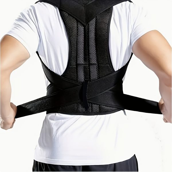 Posture Corrector - Adjustable Straps and Sturdy Back Panel Improve Posture, Lower Back - Ideal for Adults, Gym, Office, Travel - Easy to Use, Comfortable Fit - Image 3