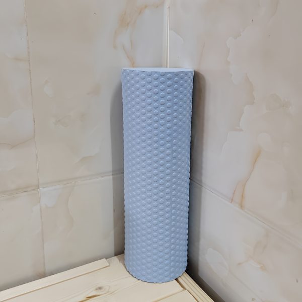 Round EVA Foam Premium Yoga Roller, Hexagonal Pattern Cylinder for Pilates Exercise, Enhanced Home Workouts - Improve Flexibility, Stretching - Image 17