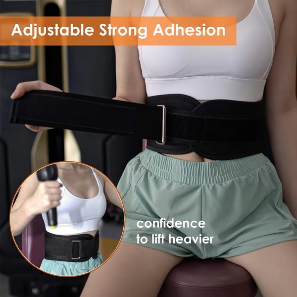 1pc Adjustable Weightlifting Belt for Gym, Providing Back Support for Squats, Dumbbells, Barbells, And Deadlifts During Fitness Training. - Image 2