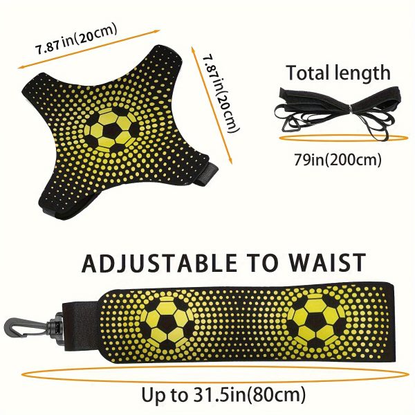 Soccer/Volleyball/Rugby Training Belt, Soccer/Volleyball/Rugby Trainer, Soccer Training Equipment/Aid, Adjustable Football Training Belt, Kick Throw Solo Soccer Practice - Image 8