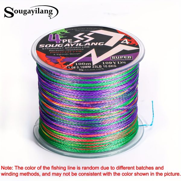 Sougayilang 4 Strands PE Braided Fishing Line - Strong, Durable, and Long-Lasting - Available in 109yds, 328yds, and 546yds - Image 3