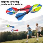 Whistle Torpedo Javelin Throw, Soft Foam Javelin with Whistle for Adult Sports Field, Throwing Equipment, Track and Field Training Gear, Family Fun/Outdoor Leisure/Team Building Activities, Easter/Youth Day/Father's