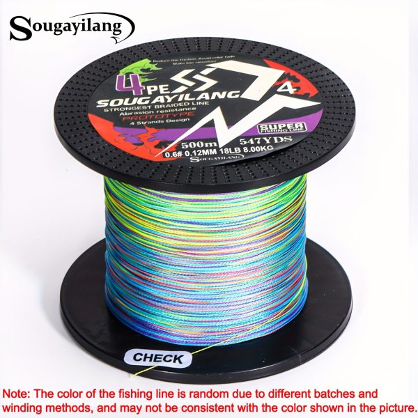 Sougayilang 4 Strands PE Braided Fishing Line - Strong, Durable, and Long-Lasting - Available in 109yds, 328yds, and 546yds - Image 22