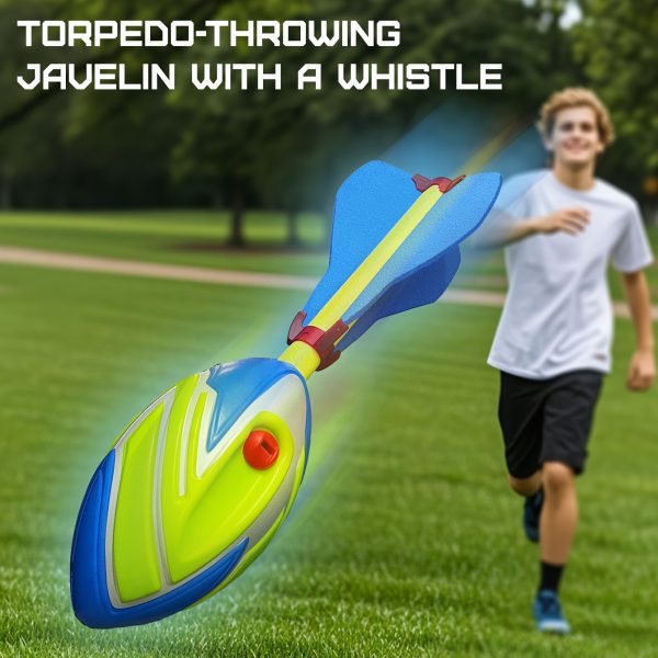 Whistle Torpedo Javelin Throw, Soft Foam Javelin with Whistle for Adult Sports Field, Throwing Equipment, Track and Field Training Gear, Family Fun/Outdoor Leisure/Team Building Activities, Easter/Youth Day/Father's - Image 4