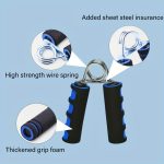 A-shaped Chrome Grip Strength Trainer with Foam Grip, Home Fitness Equipment - Image 2