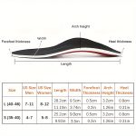 1 pairs of adjustable high-elastic EVA arch-supporting insoles - Image 2