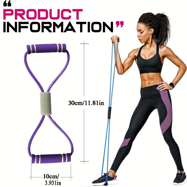 ProFlex 8-Shaped Tension Belt - Ultimate Chest Expansion and Stretching System for Arm and Leg Flexibility - Elastic Yoga Resistance Band for Workout, Yoga, Pilates, and Beginner Fitness Enthusiasts - Image 7