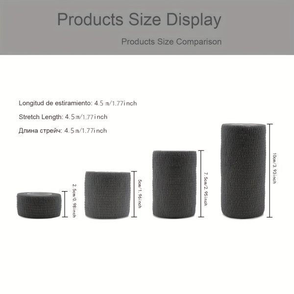 1 Roll Non-woven Sports Bandages Elastic Self-adhesive Bandages for Foot Finger Ankle Arm Sport Knee Pad Support - Image 6