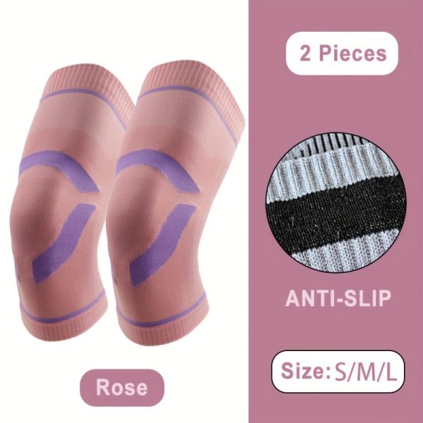 2pcs Ultra-Thin Breathable Knee Support Sleeves for Men And Women, Unisex Warm And Comfortable Compression Knee Brace, Comfortable And High Elastic Knee Support, Two Colors Available, Perfect Gift for Family And Friends, Suitable for Day&Night Use - Image 3