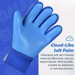 Without finger protection, Football goalkeeper gloves, colored style goalkeeper gloves, strong grip, non sliding football gloves - Image 4