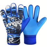 Without finger protection, Football goalkeeper gloves, colored style goalkeeper gloves, strong grip, non sliding football gloves