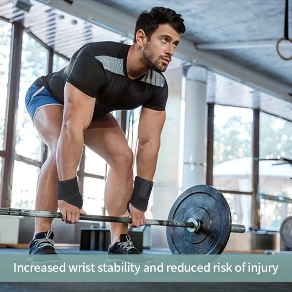 Adjustable ComfortFlex Wrist Support Brace - Ergonomic Fitness & Weightlifting Strap for Men and Women, Black - Image 6
