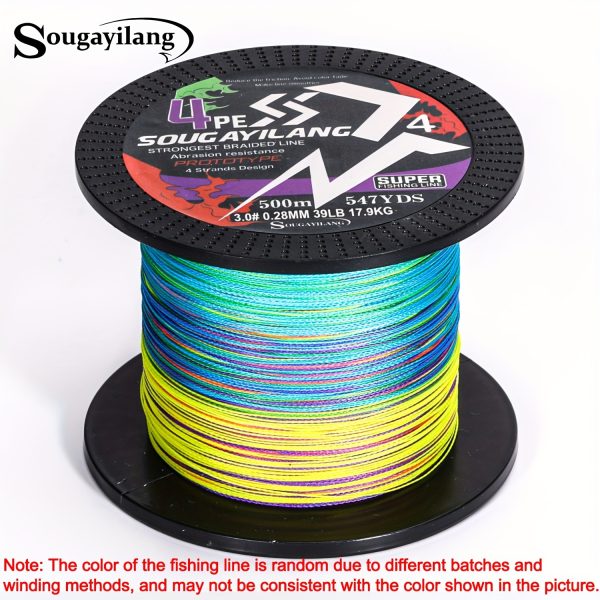 Sougayilang 4 Strands PE Braided Fishing Line - Strong, Durable, and Long-Lasting - Available in 109yds, 328yds, and 546yds - Image 25