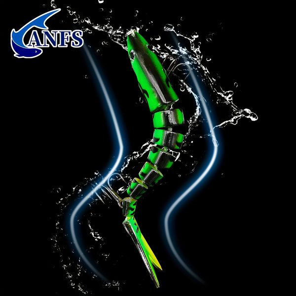 Fishing Lures Multi Jointed Swimbait Crankbait Slow Sinking Bionic Artificial Bait Freshwater Saltwater Trout Bass Fishing Accessories 20g 0.7oz/13.5cm 5.31inch - Image 6