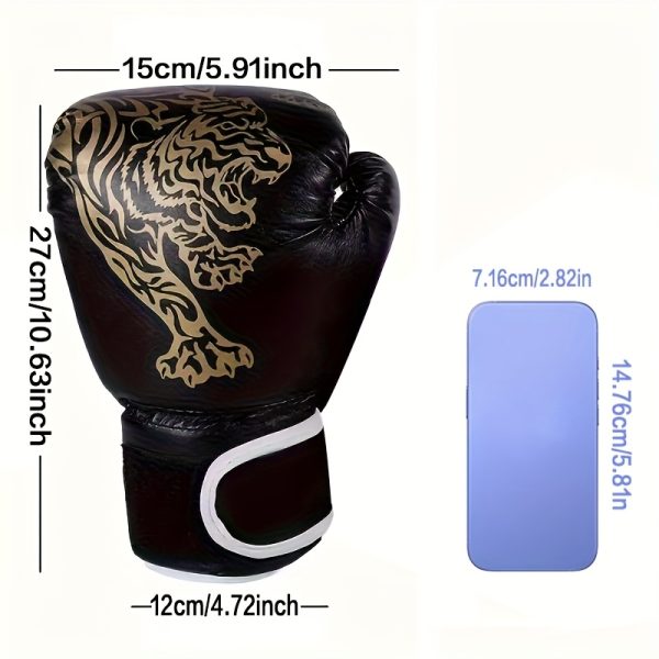 A Pair of 6Oz Boxing Gloves - Made with Thick Sponge Padding, Ideal for Both Indoor And Outdoor Training, Suitable for Beginners in Boxing. - Image 10