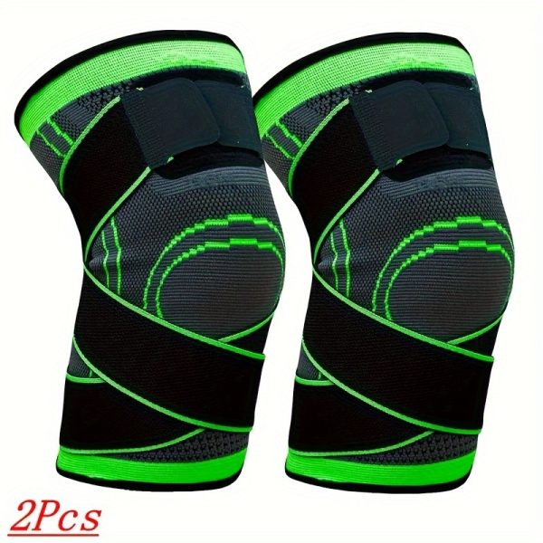 A Two-Piece Knee Support Brace with Adjustable Straps, Designed to Enhance Comfort for Running, Cycling, And Sports for Both Men And Women. Order The Size That Fits Best. - Image 7