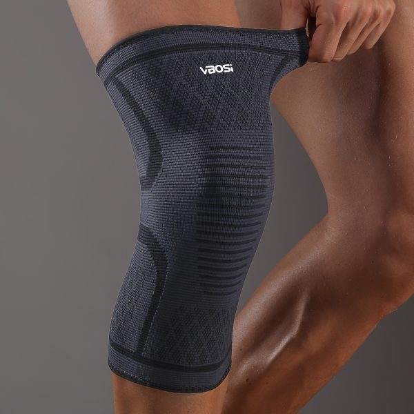 Breathable Knee Support Sleeve with Elastic Compression Fit, Multi-Color (Orange/Green/Black) for Men Women - Image 6
