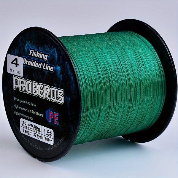 Proberos Braided Fishing Line - 300M/328YDS, 4-Strand PE Multifilament, with a Super Strong Tension Value of 2.72-36.29KG, Designed for Smooth Long-Distance Casting And High Resistance to Abrasion. - Image 23