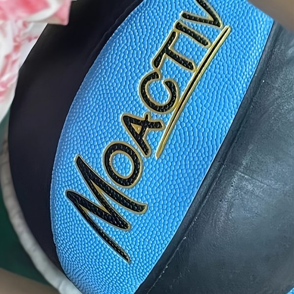 MOACTIV Grandson Basketball with Inspirational Message - Blue, International Size, Perfect Gift for Youngsters, Includes Pump, Basketball Gifts for Grandson - Image 9