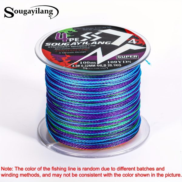 Sougayilang 4 Strands PE Braided Fishing Line - Strong, Durable, and Long-Lasting - Available in 109yds, 328yds, and 546yds - Image 7