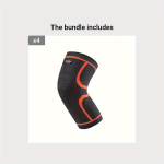 Breathable Knee Support Sleeve with Elastic Compression Fit, Multi-Color (Orange/Green/Black) for Men Women - Image 11