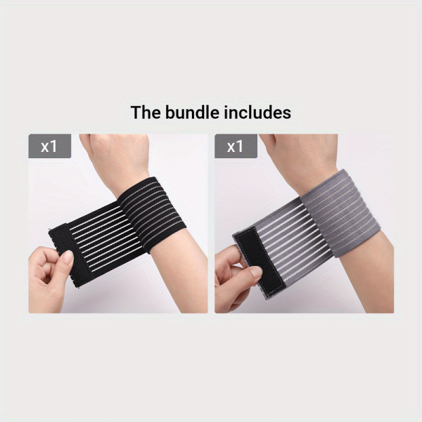 A Pair of Sports Wristbands with Adjustable Compression Straps, Suitable for Your Workouts And Fitness Training! - Image 6