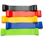 5pcs Resistance Bands, Exercise Bands, Workout Bands for Whole-Body Fitness, Booty, Leg, Arm, Stretching, Home Gym, Fitness, Yoga & Pilates