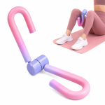 1pc Pelvic Floor Muscle Trainer | Thigh Exerciser, Arm Shaper, Ideal for Postpartum Recovery, Body Shaping, Leg & Butt Training, Uncharged, PVC Material, Available in Purple, Transparent Pink - Brand: Lingpeng