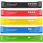 Resistance Bands, Set of 5 Skin-Friendly Resistance Fitness Exercise Loop Bands with 5 Different Strength Levels - Carrying Case Included - Ideal for Home, Gym, Yoga, Training - Image 2