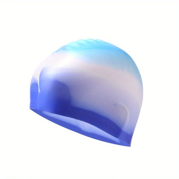1pc Adults Silicone Waterproof Swimming Cap - Soft, Flexible, and Durable Headgear for Comfortable Swimming - Easy to Put On and Take Off, Perfect for Recreational and Competitive Swimmers - Image 3