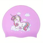 Silicone Waterproof Swimming Cap, Cute Cartoon Swimming Cap, Suitable for Long Hair, Girls And Boys, Kids Swimming Cap - Image 3