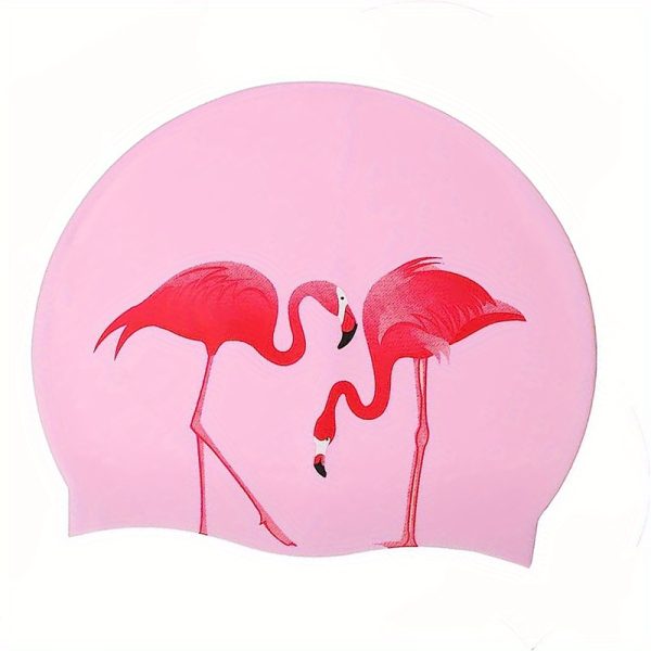 Silicone Waterproof Swimming Cap, Cute Cartoon Swimming Cap, Suitable for Long Hair, Girls And Boys, Kids Swimming Cap - Image 5