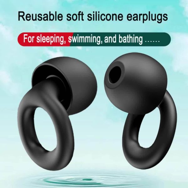 Sleep Swimming Earplugs, Suitable for Swimming, Sleeping, Studying, Concerts, Traveling, And Working. Durable And Comfortable, These Reusable Soft Silicone Earplugs. - Image 10