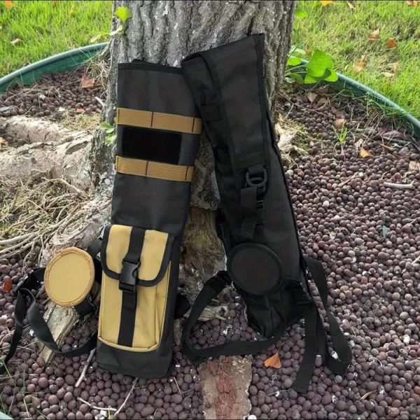 Pskook Archery Lightweight Back Arrow Quiver Dual Use Foldable Compact Hip Arrows Bag with Molle System Pocket Hanged for Target - Image 14