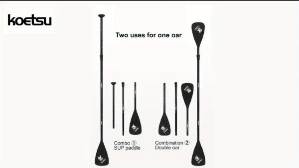 KOETSU Paddle Board Made of Aluminum Alloy, Suitable for Both Single And Double-Ended Paddling, And Can Be Used with Inflatable Kayaks. - Image 8