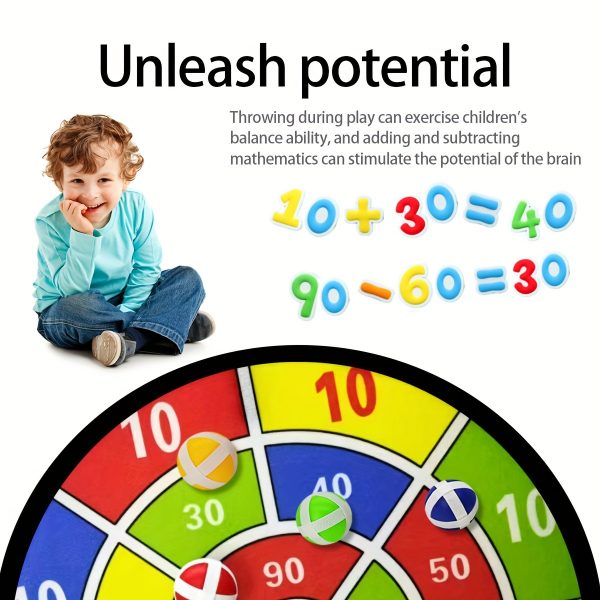 12 Sticky Balls/6 Sticky Balls Dartboard Set Indoor Outdoor Toys Parent- Interactive Birthday Gift Party Game Supplies - Image 7