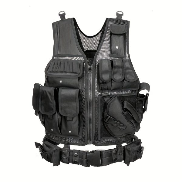 Quick Release Multi-functional Breathable Vest for Outdoor Adventure, Camping, Hiking, Fishing, Training - Image 9