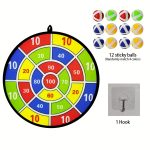 12 Sticky Balls/6 Sticky Balls Dartboard Set Indoor Outdoor Toys Parent- Interactive Birthday Gift Party Game Supplies - Image 3