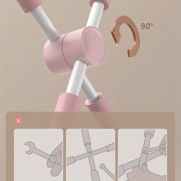 Yoga Stick Zen Yoga Posture Stick with Chest and Back Bar, PP Material, for Pilates and Yoga Exercises - Image 7