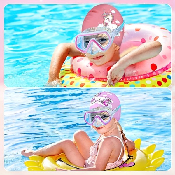 Silicone Waterproof Swimming Cap, Cute Cartoon Swimming Cap, Suitable for Long Hair, Girls And Boys, Kids Swimming Cap - Image 13