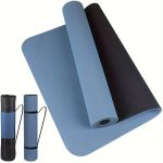 TPE for yoga Mat with a Non-Slip Textured Surface, Design, Comes with a Strap; Thick Exercise Mat Suitable for Yoga, Pilates, And Fitness - Image 12