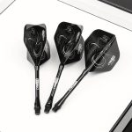 Cyeelife 3 Darts with Black Tail Fins, 24G Iron Dart Tubes, Hard Tip Darts - Image 9